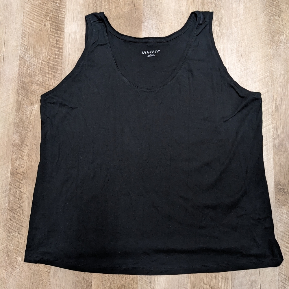 Ava & Viv Black Sleeveless Top
